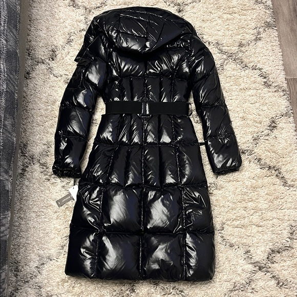 SAM. Long noho quilted down puffer coat. Size xs. Jet. Black. New with tags. - Picture 2 of 10